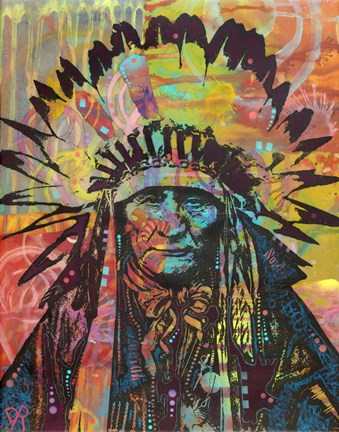 Framed Native American II Print