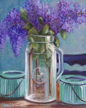 Framed Homestead Lilacs Print
