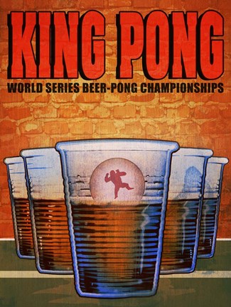 Framed King Pong Print