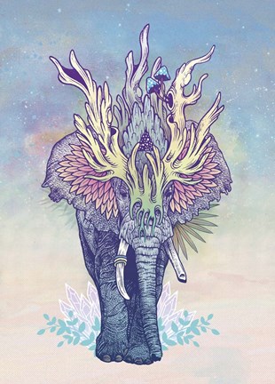 Framed Spirit Elephant Print