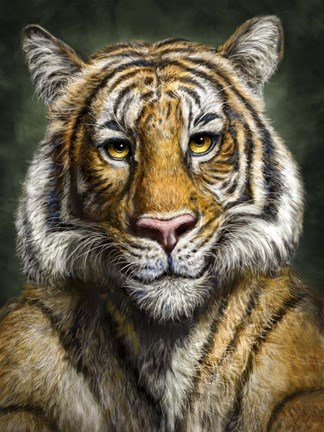 Framed Tiger Totem Print