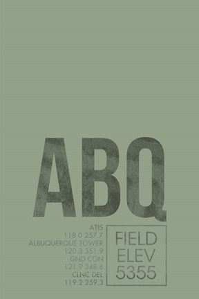 Framed ABQ ATC Print