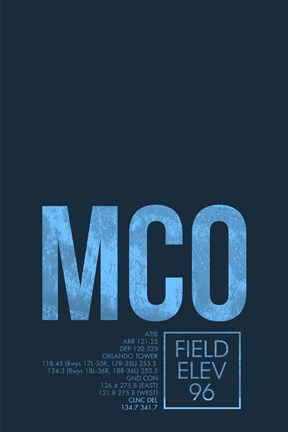 Framed MCO ATC Print