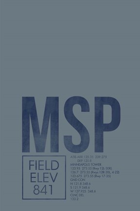 Framed MSP ATC Print