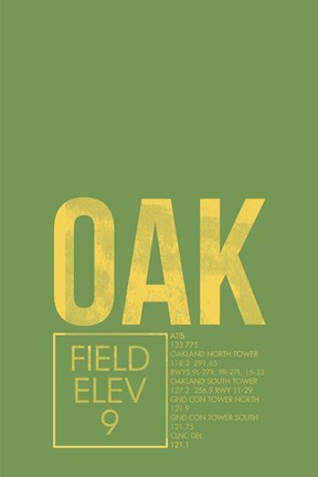 Framed OAK ATC Print