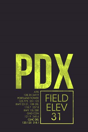 Framed PDX ATC Print