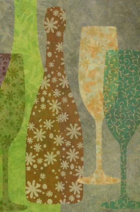 Framed Art of Wine - Champagne Print