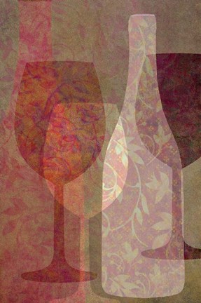 Framed Art of Wine - Rhone Valley Print