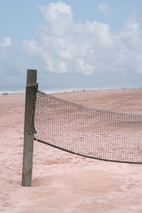 Framed Beach Volleyball Net Print