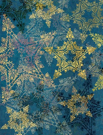 Framed Star Pattern XII Print