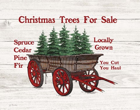 Framed Christmas Trees for Sale Print