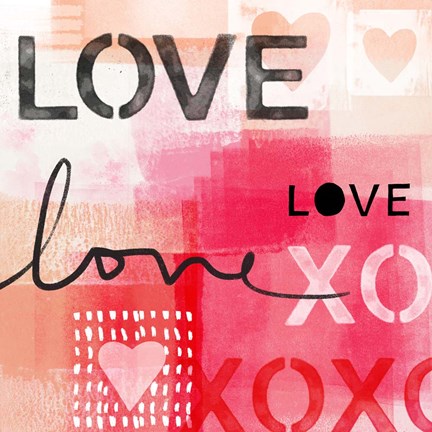 Framed Love XOXO Print