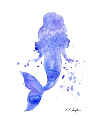 Framed Purple Mermaid Print