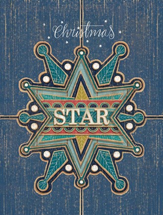 Framed Christmas Star Print