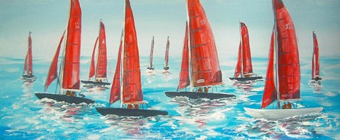 Framed Sailing Yachts Print