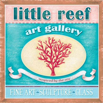 Framed Little Reef Seaside Print