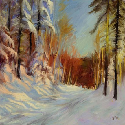 Framed Winter Path Print