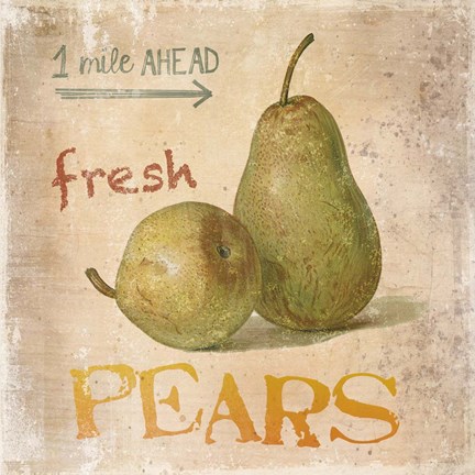 Framed Pear Print