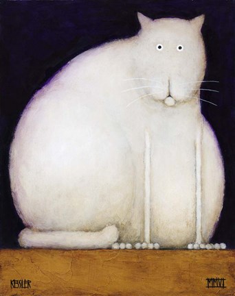 Framed Fat Cat Print