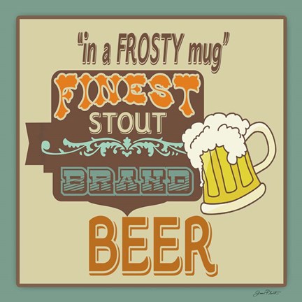 Framed Frosty Beer Print