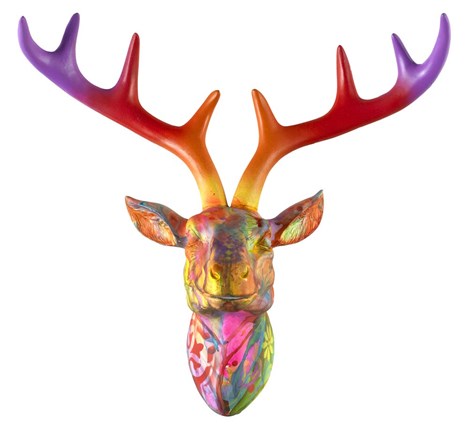 Framed Deer Bust Print