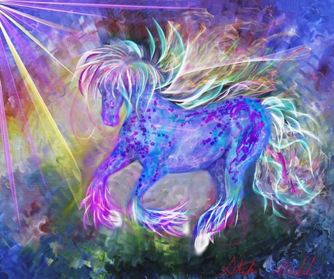 Framed Magical Horse Print