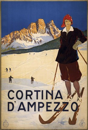 Framed Cortina D&#39;Ampezzo Print