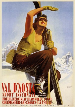 Framed Val D&#39;Aosta Print