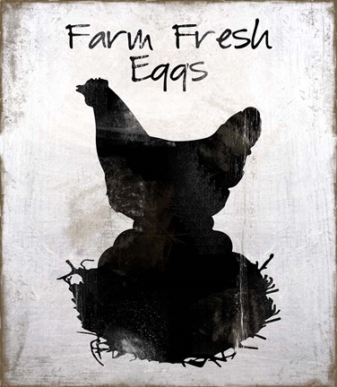 Framed Farm Fresh Eggs Print