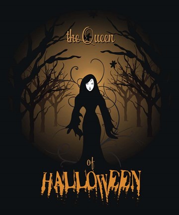 Framed Queen Of Halloween Print
