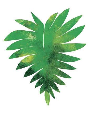 Framed Palm Leaf 1 Print