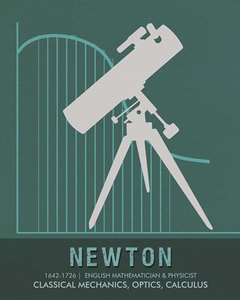 Framed Newton Print