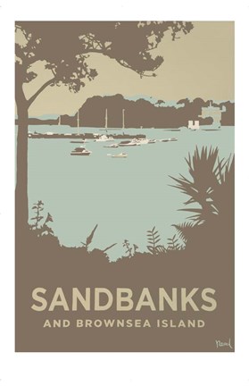 Framed Sandbanks And Brownsea Island 1 Print