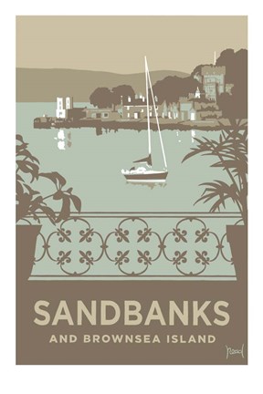 Framed Sandbanks And Brownsea Island 2 Print