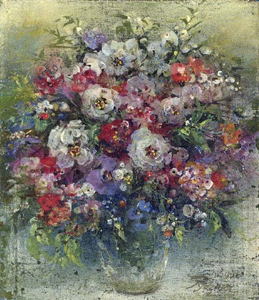 Framed Bouquet of Flowers 5 Print