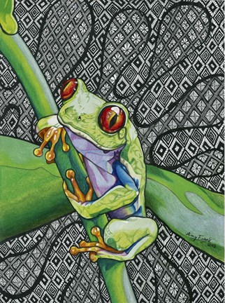 Framed Freddie The Frog Print