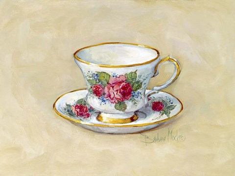 Framed Rose Teacup Print