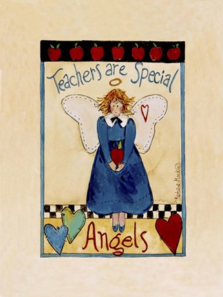 Framed Apple Angel Print