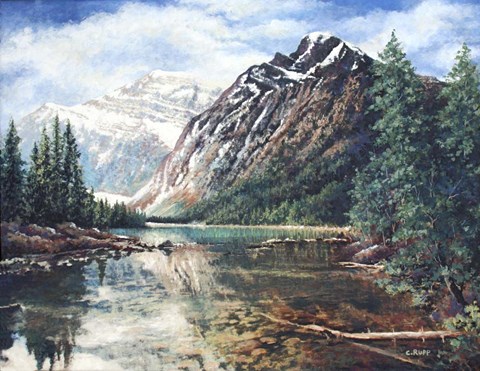 Framed Canadian Rockies Print