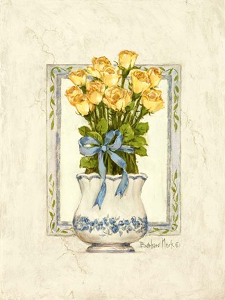 Framed Yellow Rose II Print