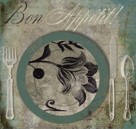Framed Bon Appetit II Print