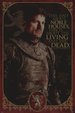 Framed Game of Thrones - Jaime-Noble Houses Print