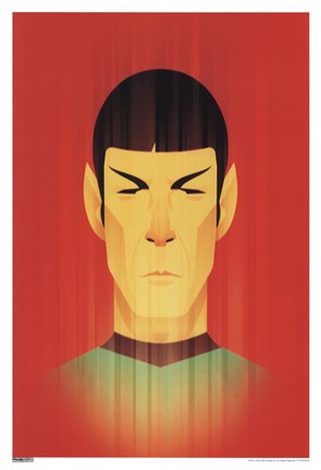 Framed Star Trek - Spock Red Print