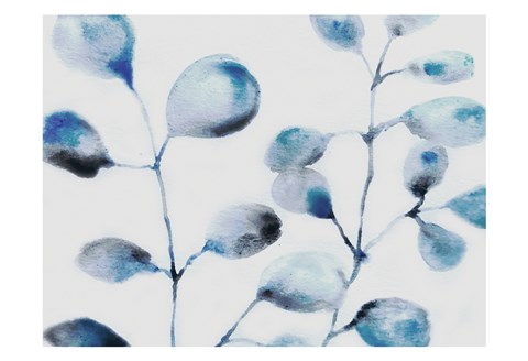 Framed Blue Branches Print