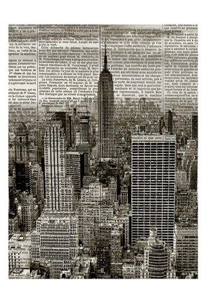 Framed Newspaper City 1 Print