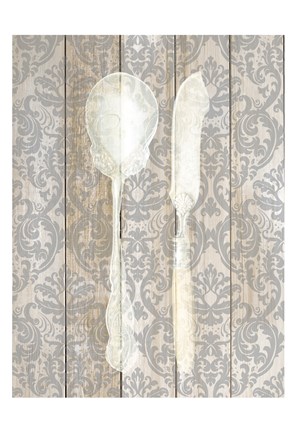 Framed Antique Cutlery 2 Print