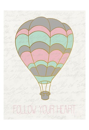 Framed Balloon Ride 2 Print