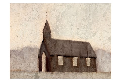Framed Mountain Church Print