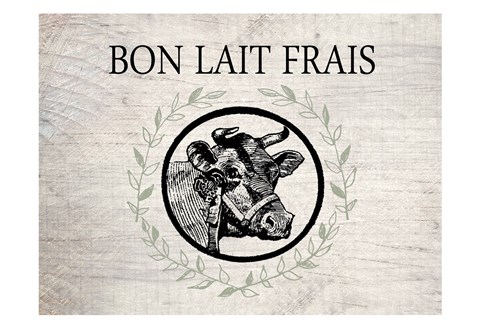 Framed Bon Lait Print