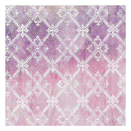 Framed Soft Pink Pattern 1 Print